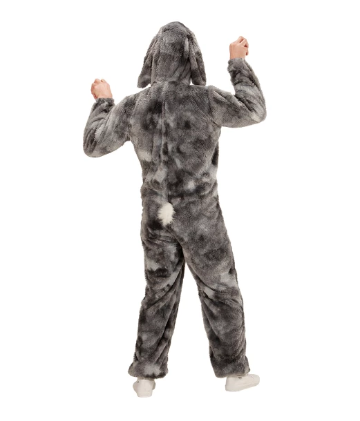 Grå kanin kostume