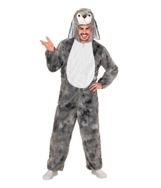 Grå kanin kostume