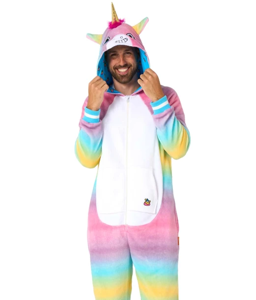 Enhjørning jumpsuit til voksne
