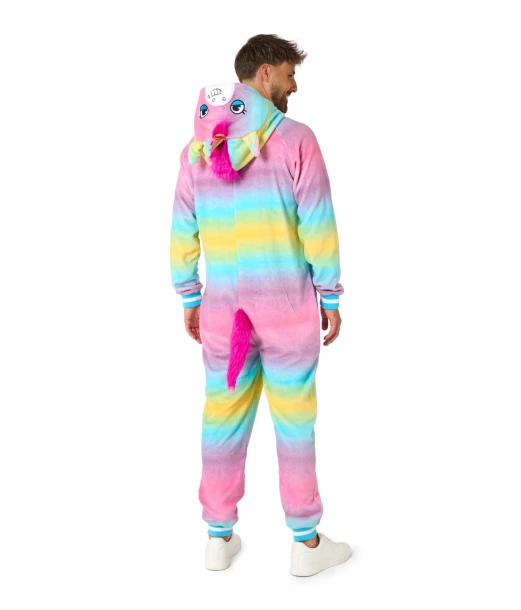 Enhjørning jumpsuit til voksne