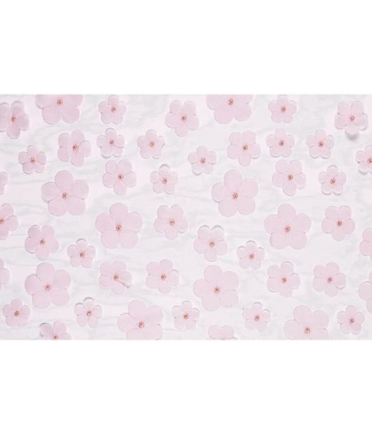 Bordløber med blomster, lyserød 26cm x 5m