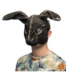 Sort kanin maske
