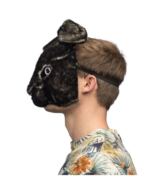 Sort kanin maske