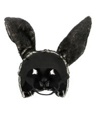 Sort kanin maske