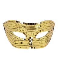 Disko øjenmaske, guld