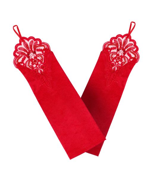 Rødt flapper sæt