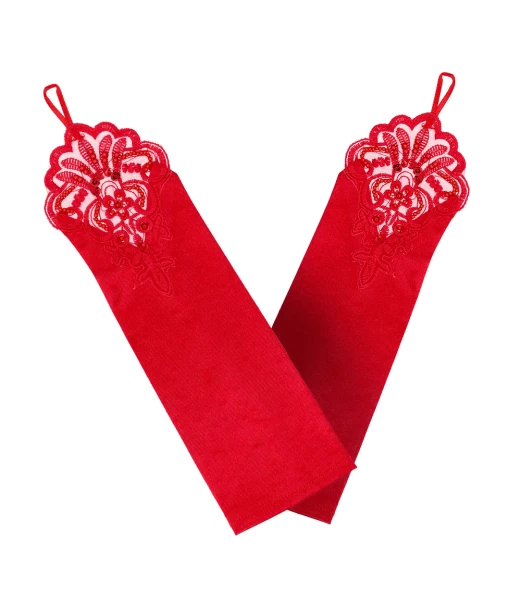 Rødt flapper sæt