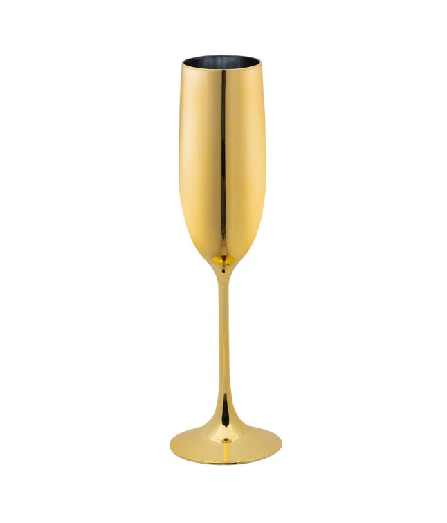 Guld Champagneglas