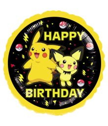 Pokemon folieballon Happy Birthday 