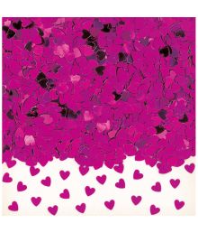 Pink hjerte konfetti 14 g