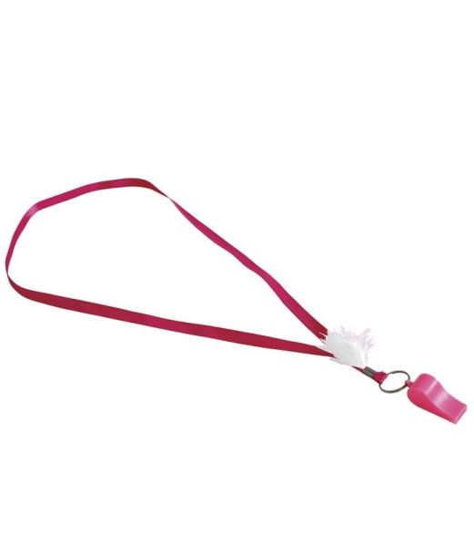 Pink fløjte med fjer