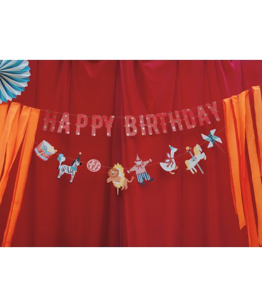 Cirkus fødselsdagsbanner