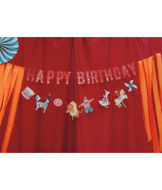 Cirkus fødselsdagsbanner