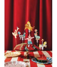 Cirkus kagepynt 6 stk 
