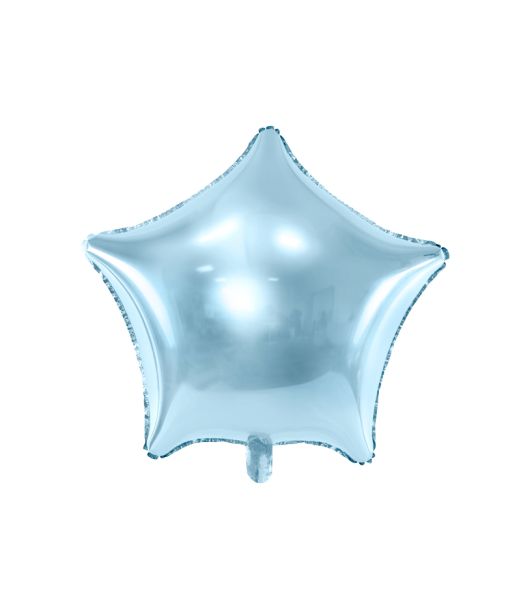 Stjerne folieballon sky blå 48 cm