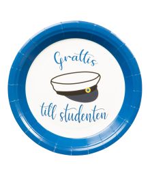 Grattis till studenten tallerkner 18cm 