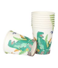 Dinosaur papkrus 8 stk 