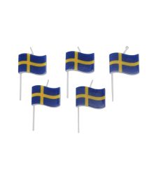 Svensk flag lys 5 stk