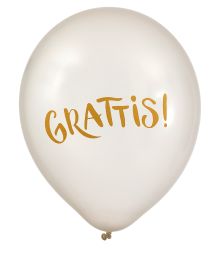 Grattis balloner 6 stk 