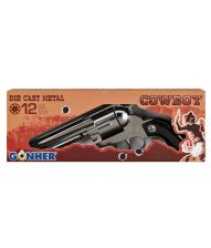 Metal cowboy revolver 