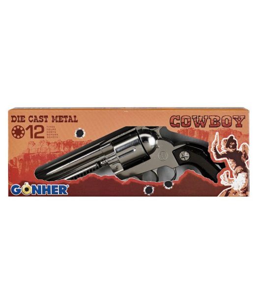 Metal cowboy revolver 