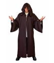 Mørkbrun kappe med hætte