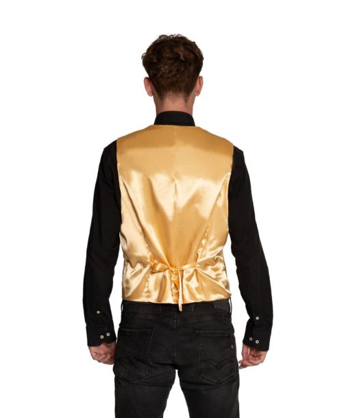 Guld pailletvest og butterfly