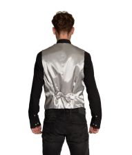 Sølv pailletvest og butterfly