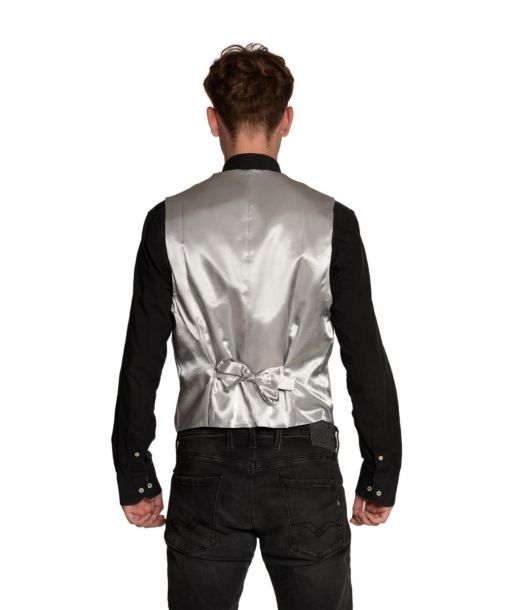 Sølv pailletvest og butterfly