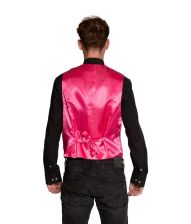 Pink pailletvest og butterfly