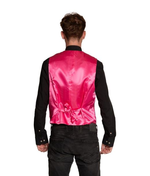 Pink pailletvest og butterfly