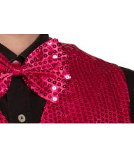 Pink pailletvest og butterfly