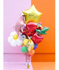 Guld stjerne folieballon, 70 cm