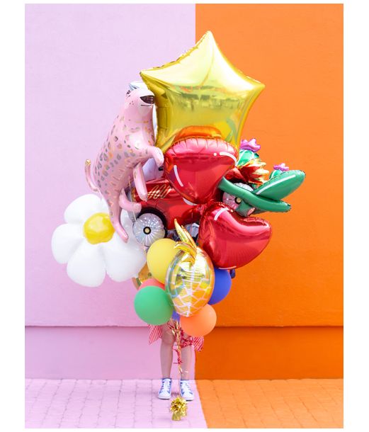 Guld stjerne folieballon, 70 cm