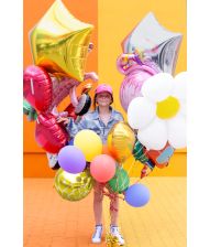 Guld stjerne folieballon, 70 cm