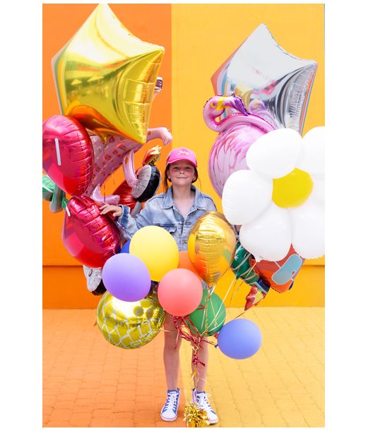 Guld stjerne folieballon, 70 cm
