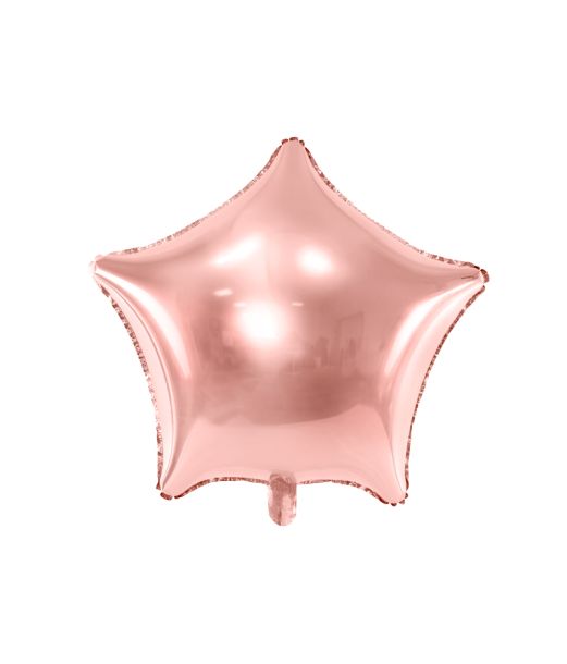 Rose gold stjerne folieballon, 70 cm