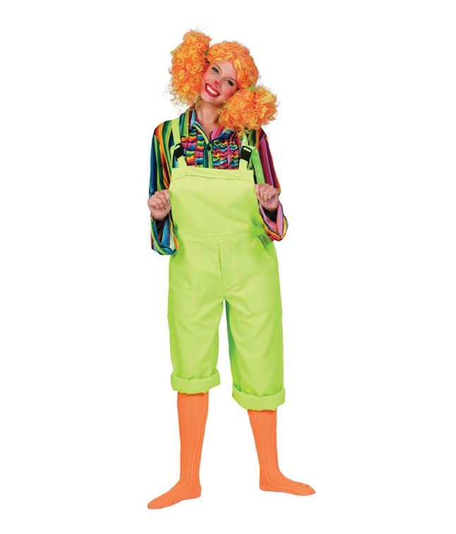 Neon grønne overalls kostume