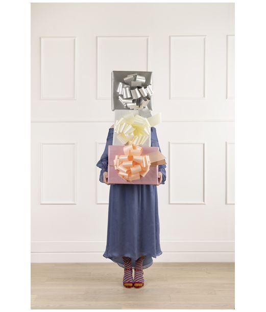 Sløjfe pudderpink, 30 cm