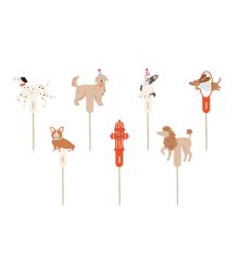 Hunde kagepynt, 7 stk