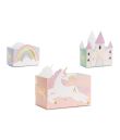 Enhjørning snackbokse, 6 stk