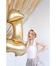 Guld tissemand folieballon