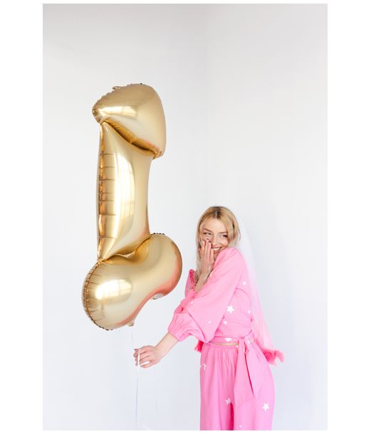 Guld tissemand folieballon