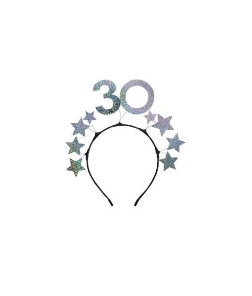 Hårbøjle med stjerner 30 år