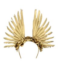 Guld fjer hårbøjle