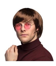 Kort brun paryk John