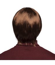 Kort brun paryk John