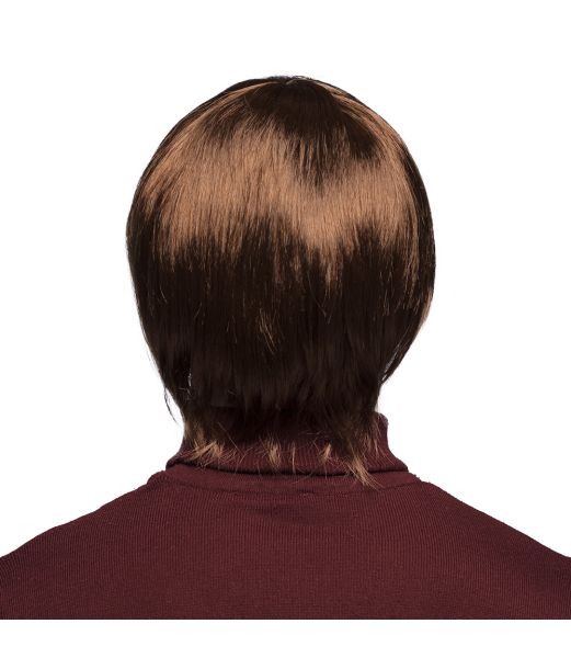 Kort brun paryk John