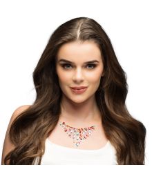 Flerfarvet smykkesten til bryst