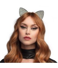 Katteøre med rhinsten